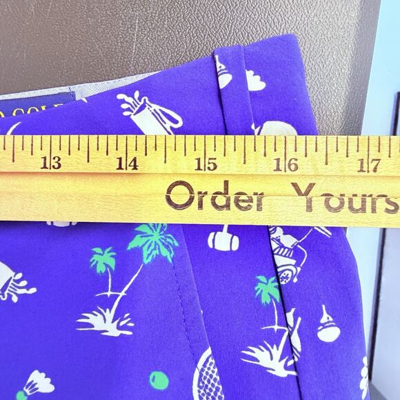 Polo Golf Ralph Lauren Pants Mens 32x31 Blue Novelty Print Tailored Fit Sports - Picture 6 of 7